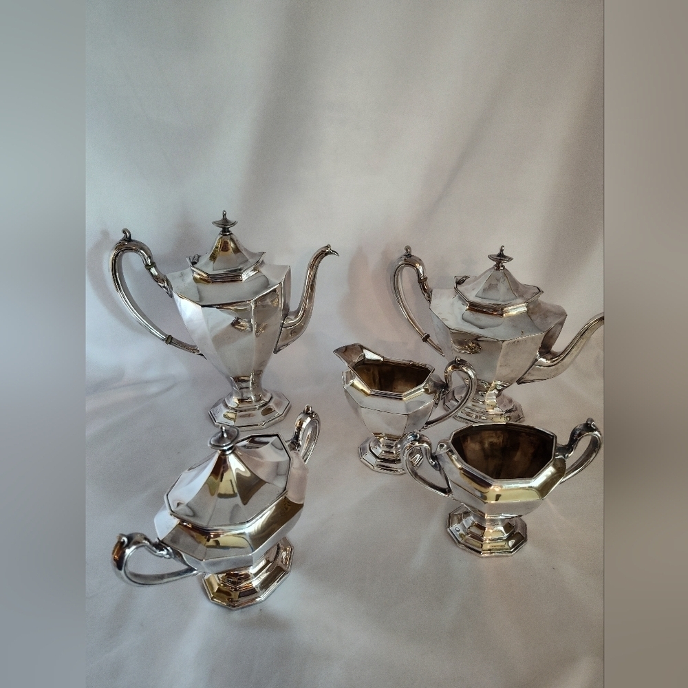 Early 20th-Century Reed And Barton 5-Piece Coffee Tea Service Set